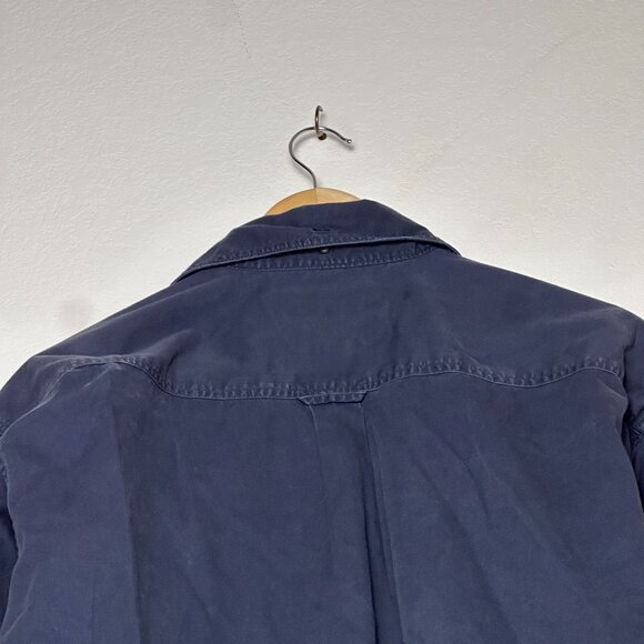 Urgent Gear Classic Shirt Button Up Plaid Lining Men Blue L Prep Formal Golf 90s - Picture 11 of 13